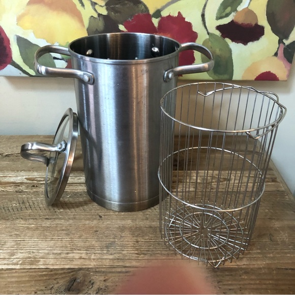 Denmark Tools For Cooks Stainless Pot with Basket Asparagus Steamer - Picture 6 of 9